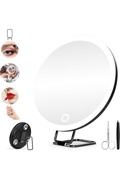 Generic 10X Magnifying Makeup Mirror with LED Light 6-Inch Lighted Travel Van...