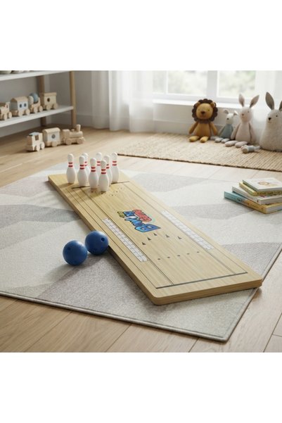 Generic Brand لعبة بولينج للأطفال 🎳🎯 – طقم بولينج ترفيهي للعب الفردي والجما...