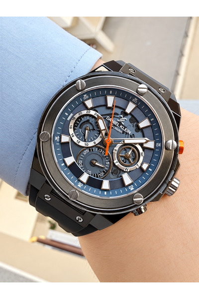 47 mm Silikon Kordon Göstergeleri Aktif Erkek Kol Saati