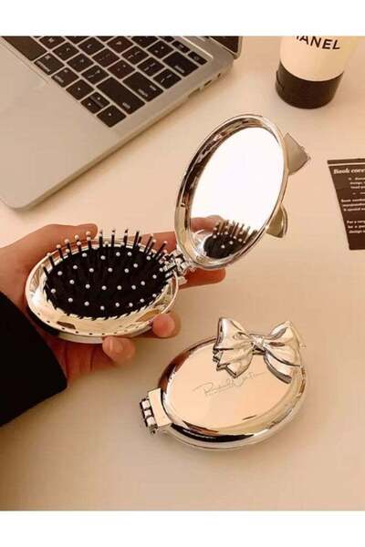 Generic Sliver- Foldable Mirrors, On-The-Go Design, Travel Brush, Ultrasoft I...