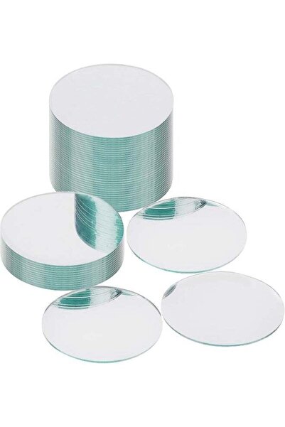 Generic Small Round Wall Mirror (Pack of 50) - 7.5cm - Glass Mirror Plate for...