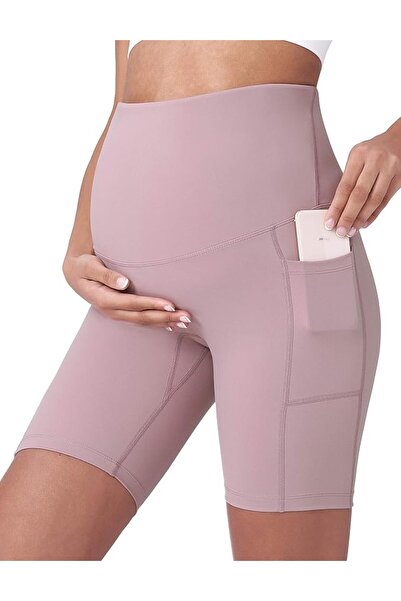 GENERAL POSHDIVAH Yoga Shorts for Women with Pockets 5"/8"