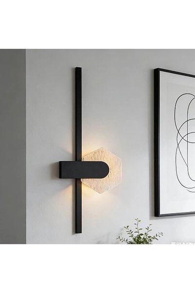 Generic Brand Wall Light Modern Black Led 3 Color Lighting 60cm Wa/E7039/600B...
