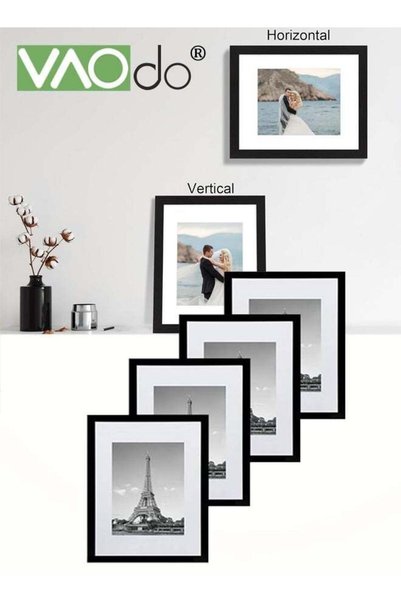 Generic Picture Frame Set of 4 with Gasket, Display Wall Photo Frame, Desktop...