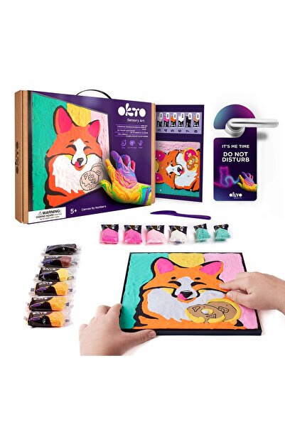 OKTO Set creativ de pictură 3D Vulpe, Set de artă CHARTOOLIN