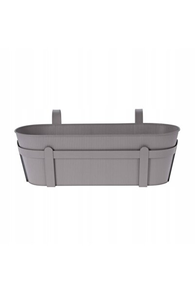 Progarden Jardinieră metalică pentru balcon cu mâner 36 x 14 CM