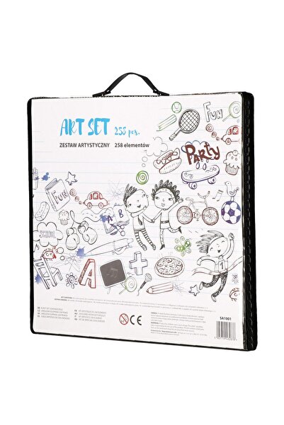 Springos Set de pictură artistică XXL în cutie 258 piese PISAKI FARBY KREDKI
