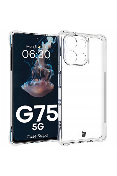 bizon Husă transparentă pentru Moto G75 5G, carcasă, capac spate