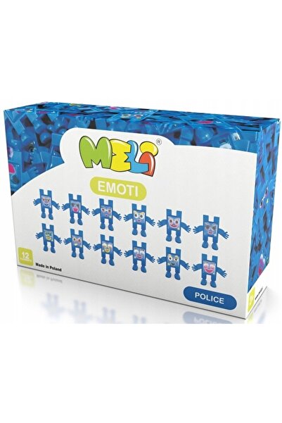 meli Figurine blocuri EMOTI POLICE 12 piese