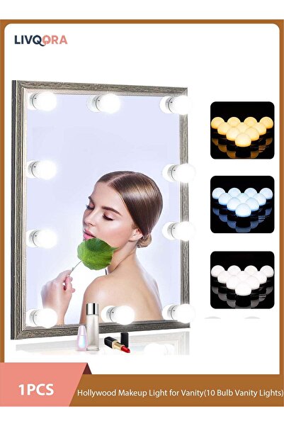 Generic LED Vanity Mirror Lights, 10 Dimmable Bulbs Hollywood Style Makeup Li...