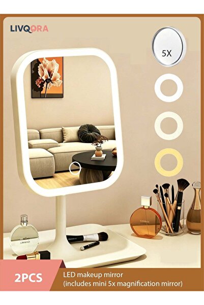 Generic LED Makeup Mirror with Lights 3 Color Modes Touch Control Vanity Mirr...