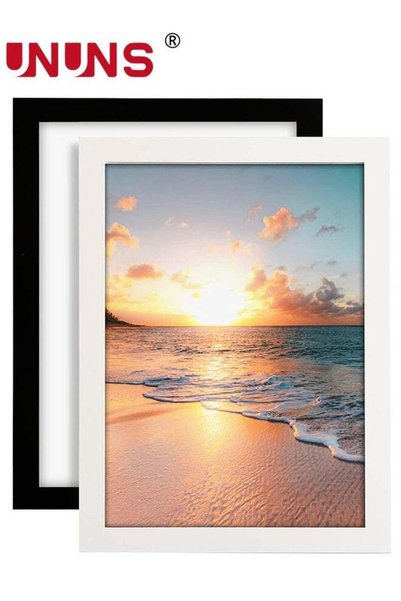 Generic A3 picture frame,2pack Wooden Photo Frame Set with Mount,Display Pict...