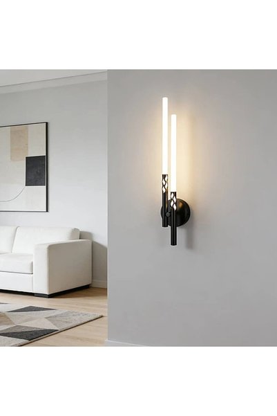 Generic Brand أبليك جداري مودرن أسود LED 7 واط إضاءة صفراء 50 سم WA/E7090/500...