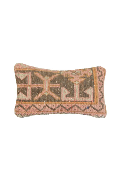 Yün Pembe El Yapımı Kırlent Kılıfı 20 x 40 cm