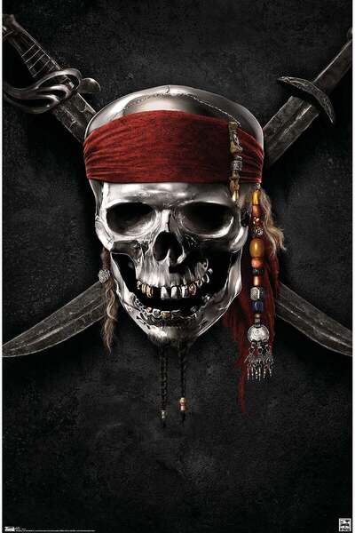 Generic ALAYRA Pirates of The Carribbean 4 Teaser Wall Poster 22.375" x 34"