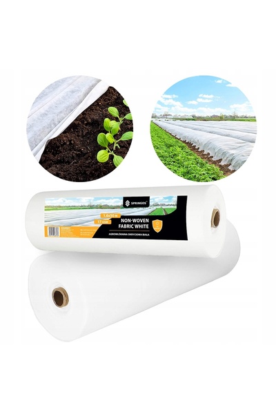 Springos AGROWLONINA OUTLINA ALB SPRING 50x1.6m 17g/m2 FIBRĂ DE ACOPERIRE
