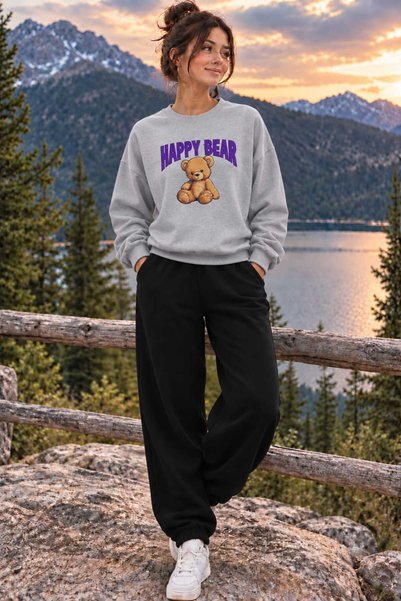 YK WEAR Cycling Collar Premium Quality Happy Bear Combination