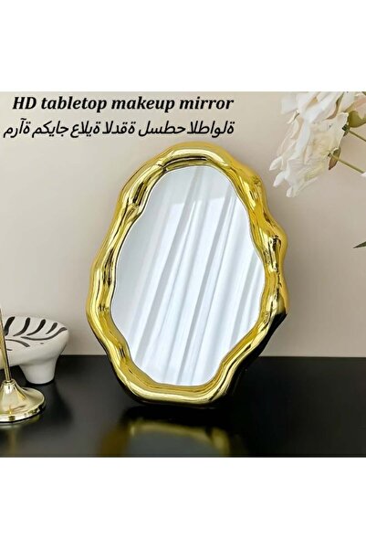 Generic Tabletop Mirror, Bedroom Household Makeup Mirror, Aesthetic Free-Stan...