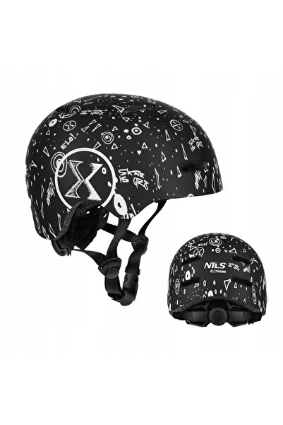 Nils Extreme Cască de protecție solidă, reglabilă, 48-52cm, confortabilă, ven...