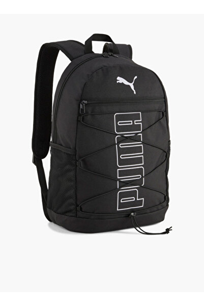 Puma Logo Print Bungee Detail Backpack for Kids 8-13 Years with Bungee Detail