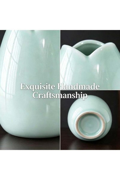 Generic Modern Minimalist Ceramic Vase – Gradient – 6.1 inches Tall x 4.3 inc...