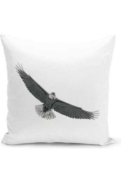 Generic Black And White Eagle Decorative Pillow Multicolour