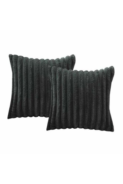 Generic 2-Piece Soft Plush Cushion Set – 40x40 cm Decorative Pillows – Dark A...