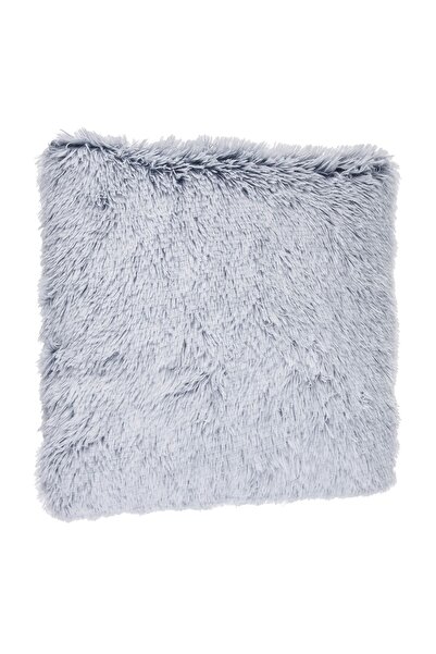 OEM Pernă Decorativa de Iarna din Imitatie de Blana Gri Shaggy 50x50cm – adau...