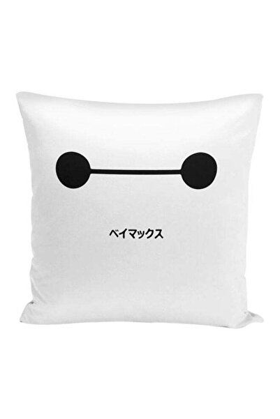 Generic Japanese Cartoon Kavai Throw Pillow White/Black 16x16inch