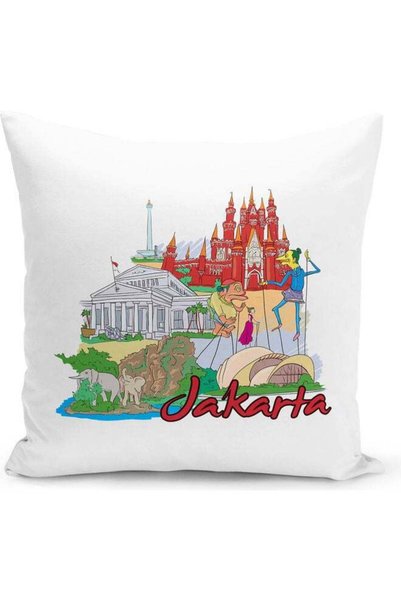 Generic Jakarta Design Decorative Pillow Multicolour