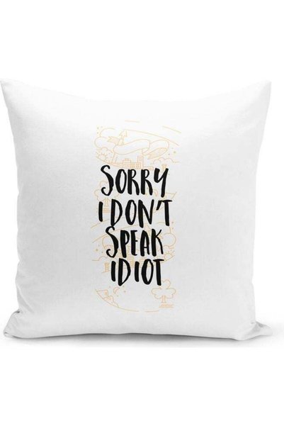 Generic I Dont Speak Decorative Pillow Multicolour