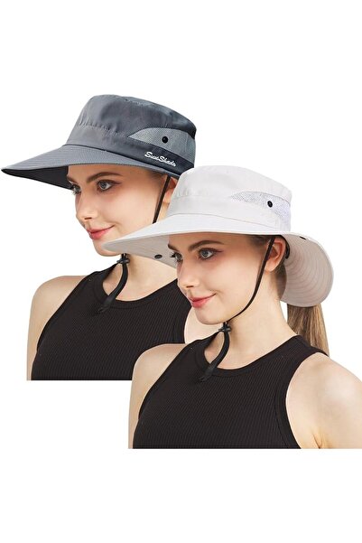 GENERAL NPJY Sun Hat Womens Men 3 Wide Brim UPF 50+ Fishing Beach Bucket Hats