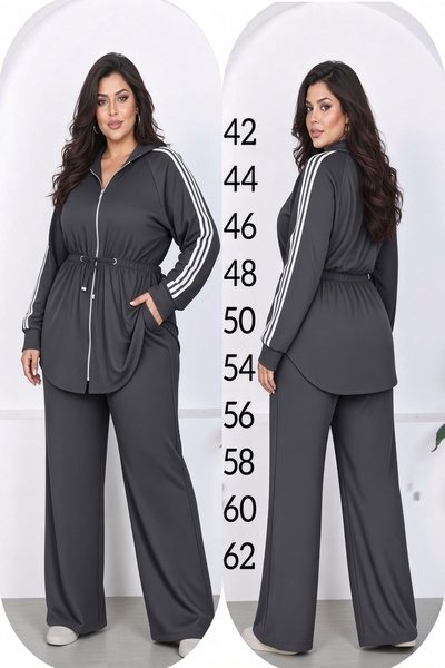 xlargebutik BÜYÜK BEDEN GİYİM KAPŞONLU FULL ESNEK RAHAT VE SPOR TAKIM