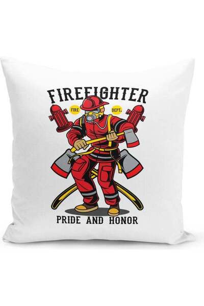 Generic Firefighter Gift Decorative Pillow Multicolour