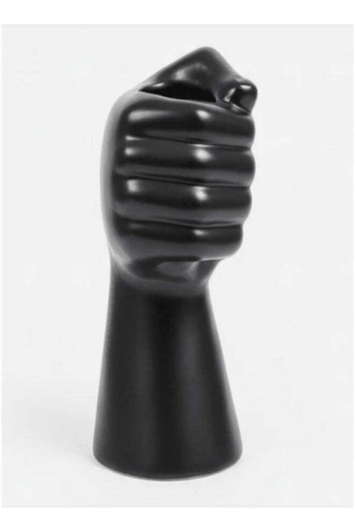 Generic AKDC Creative Hand-Shaped Ceramic Decorative Flower Vase – Bold Black...