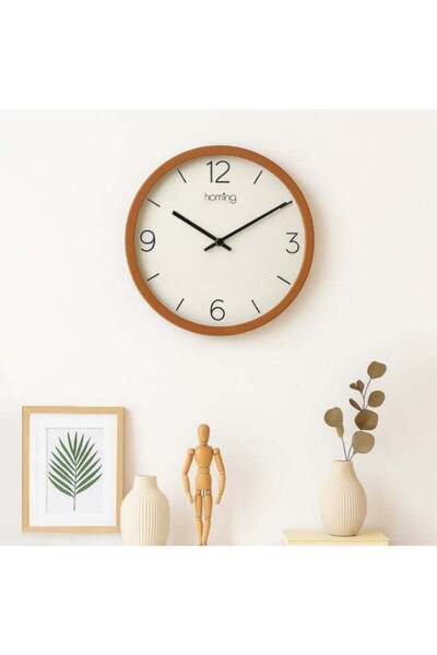 Generic Retro Wood Look Wall Clock – Silent Modern Decorative Clock 28 cm