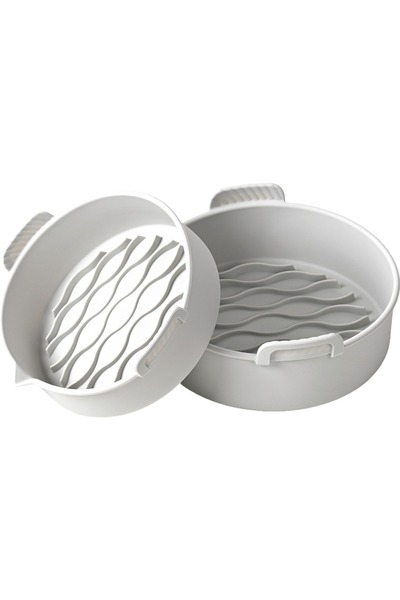 OEM Set 2 tavi din silicon pentru air fryer, temperatura maxima 230 grade, re...