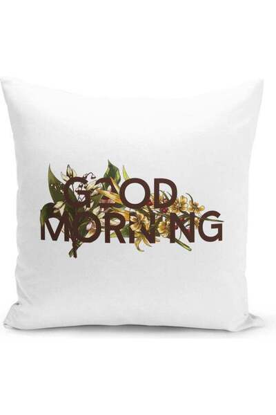 Generic Good Morning Design Decorative Pillow Multicolour