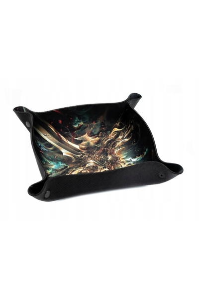 NO BRAND Tavă pentru zaruri TACKLE THE BONES - SABIE EPICĂ 22X22CM