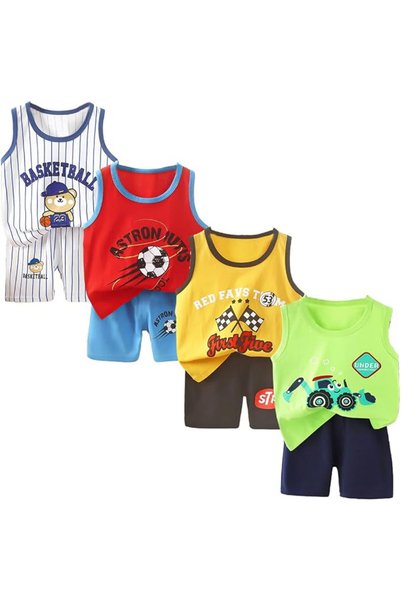 XMESSUN 8 Pack of Baby Boys Sleeveless Vest Top Undershirts Soft Tank Tops Sh...