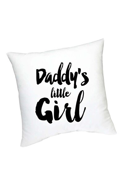 Generic Daddy's Little Girl Printed Cushion White/Black 45cm