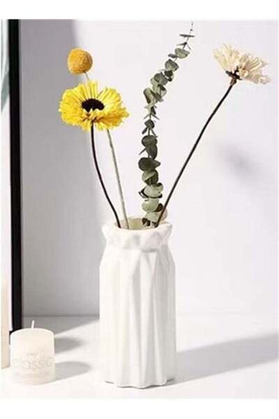 Generic Plastic Vase Impact Resistant Simulation Vase Decoration For Living R...