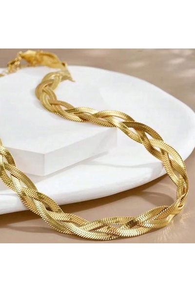 NO BRAND Colier Londra Culoare Aurie, Lanț Londra Elegant din Oțel Inoxidabil