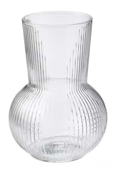 Generic Vase Clear Glass 17 cm