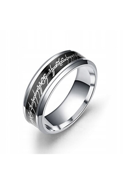 NO BRAND INEL ONE RING LOTR - OȚEL CHIRurgical NEGRU MĂRIMEA 29