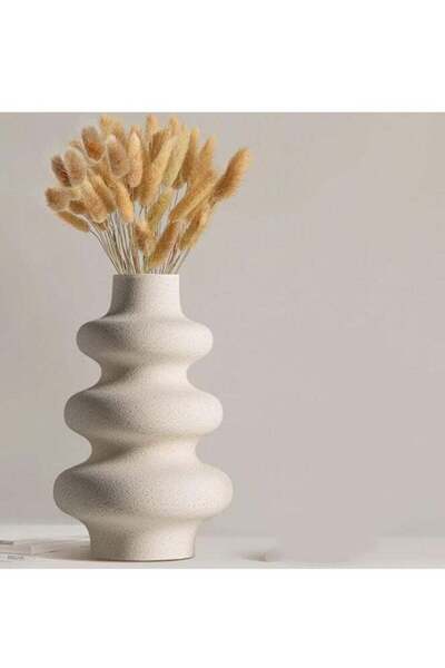 Generic Ceramic Vases- White Vase for Modern Home Decor, Boho Vase for Decor,...