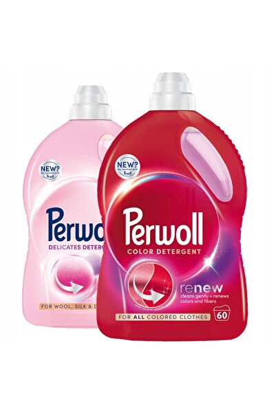 Perwoll Detergent pentru rufe Color Wool pentru țesături colorate MIX 2x3L 12...
