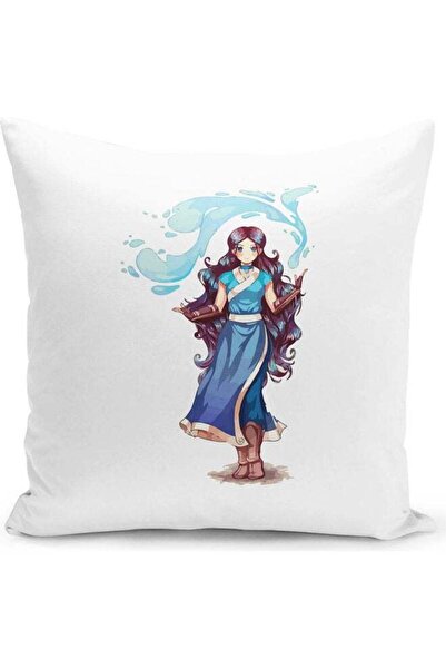 Generic Waterbender Katara Avatar The Last Airbender Themed Throw Pillow Whit...
