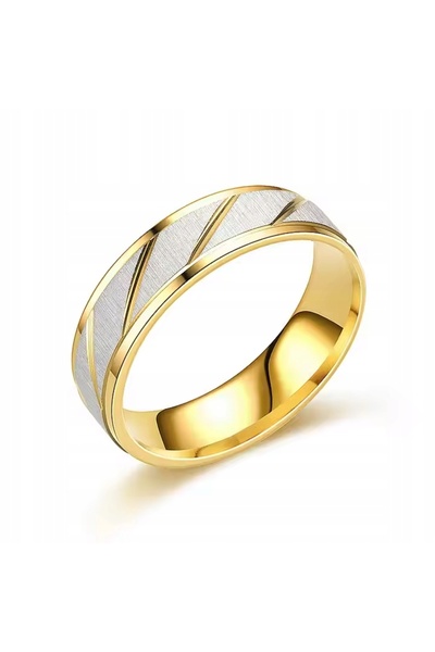 NO BRAND Inel de aur elegant, verighetă, 6 mm, mărimea 27