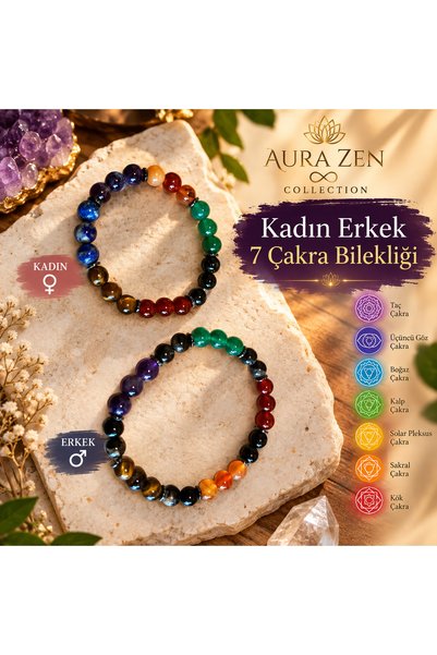 Generic Brand Women's and Men's 7 Chakra Bracelet Couple Bracelet